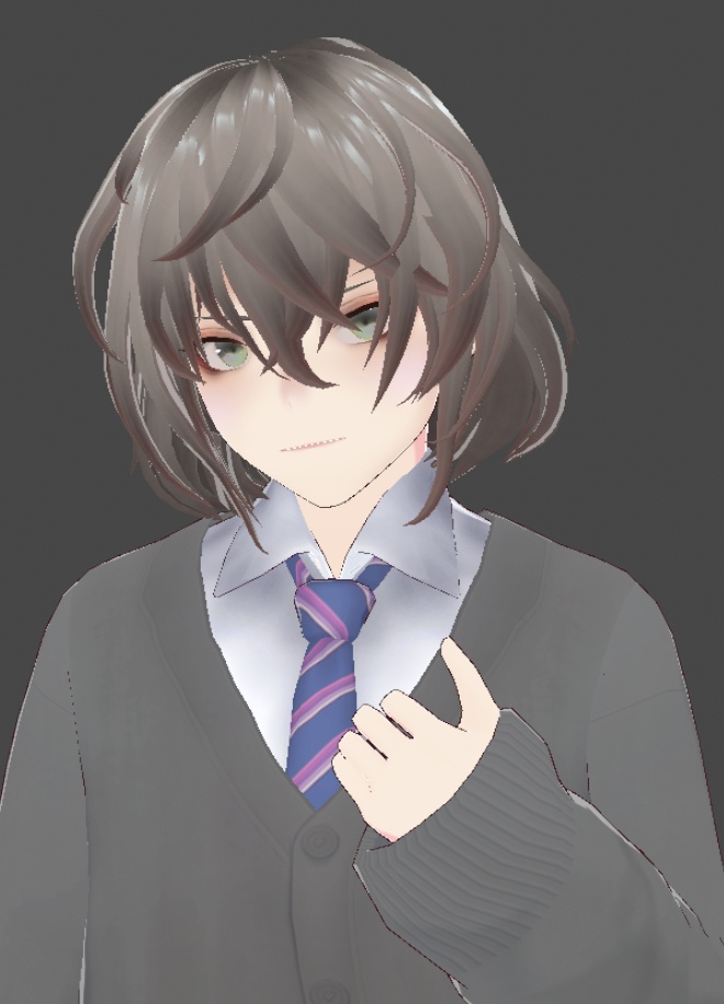 【Vroidヘアプリセット】Shaggy Hair Preset