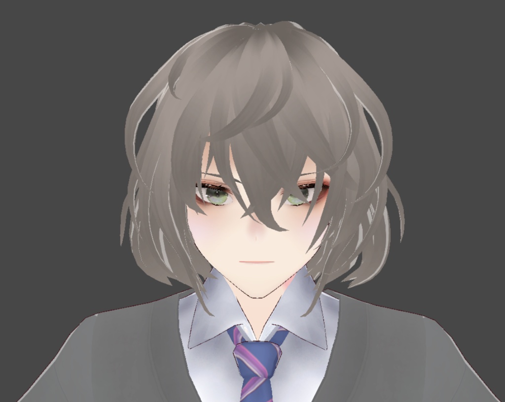 【Vroidヘアプリセット】Shaggy Hair Preset