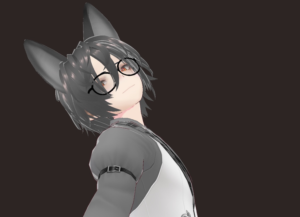 【Vroidヘアプリセット】Lazy Cat Hair Preset