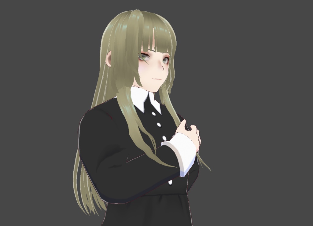 【Vroidヘアプリセット】El Long Hair Preset
