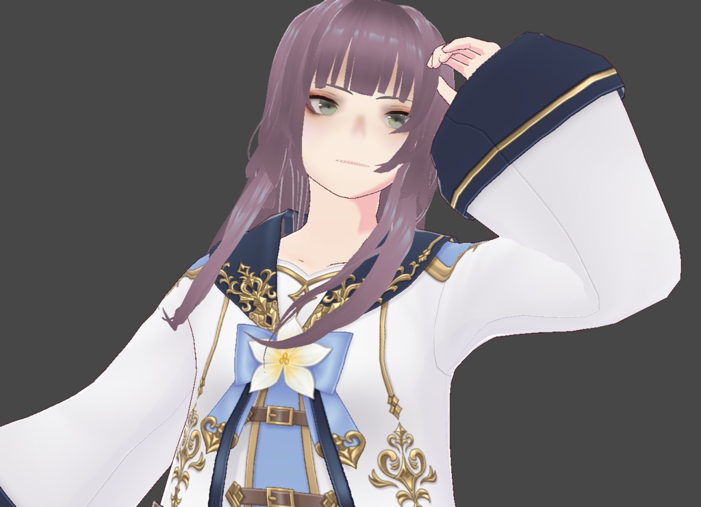 【Vroidヘアプリセット】El Long Hair Preset