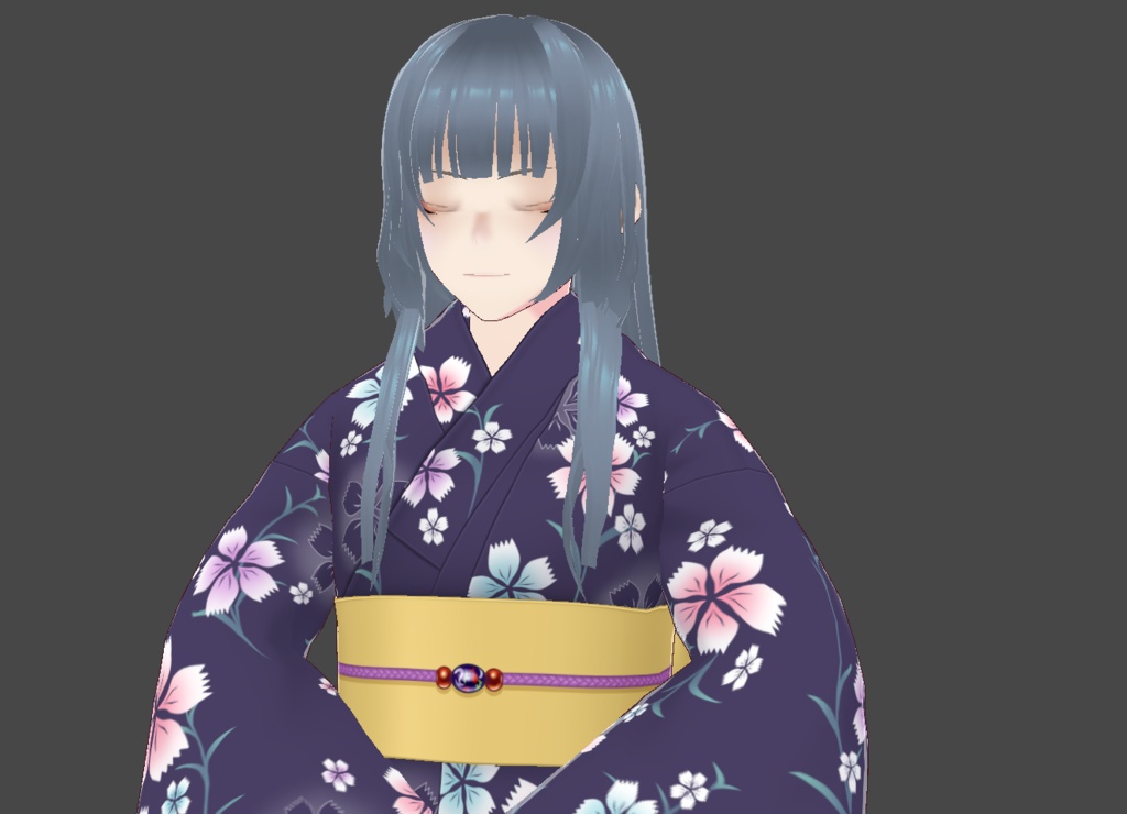 【Vroidヘアプリセット】El Long Hair Preset