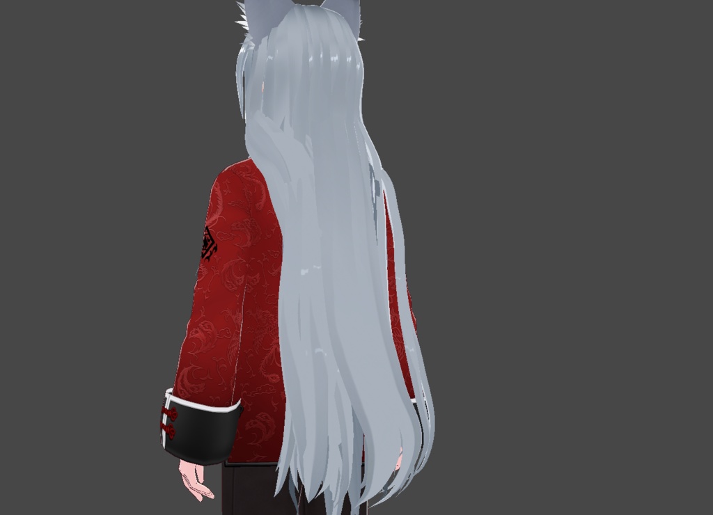 【Vroidヘアプリセット】Long Fox Hair