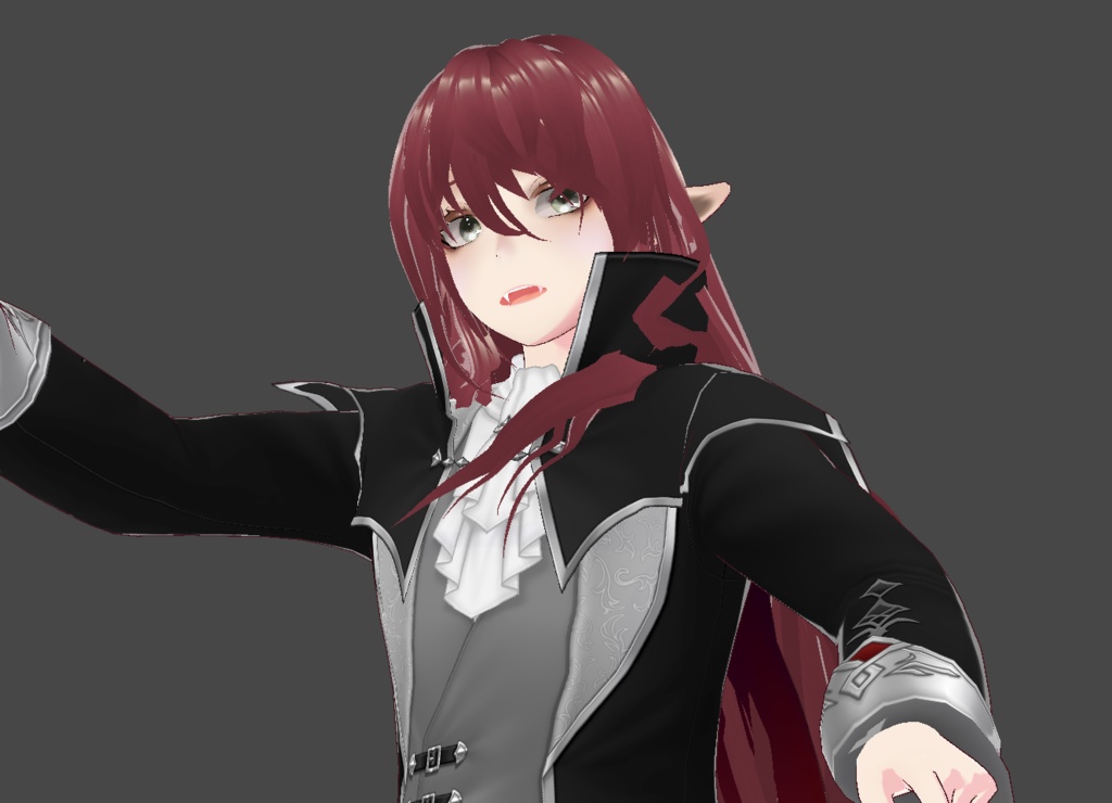 【Vroidヘアプリセット】Long Fox Hair