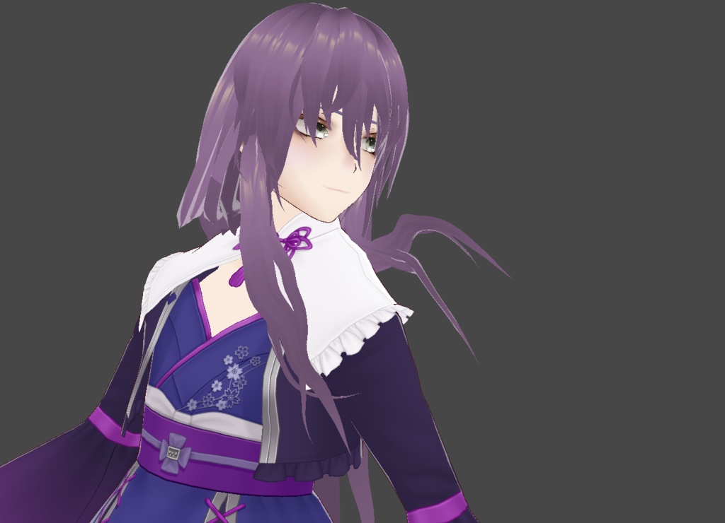 【Vroidヘアプリセット】Long Fox Hair