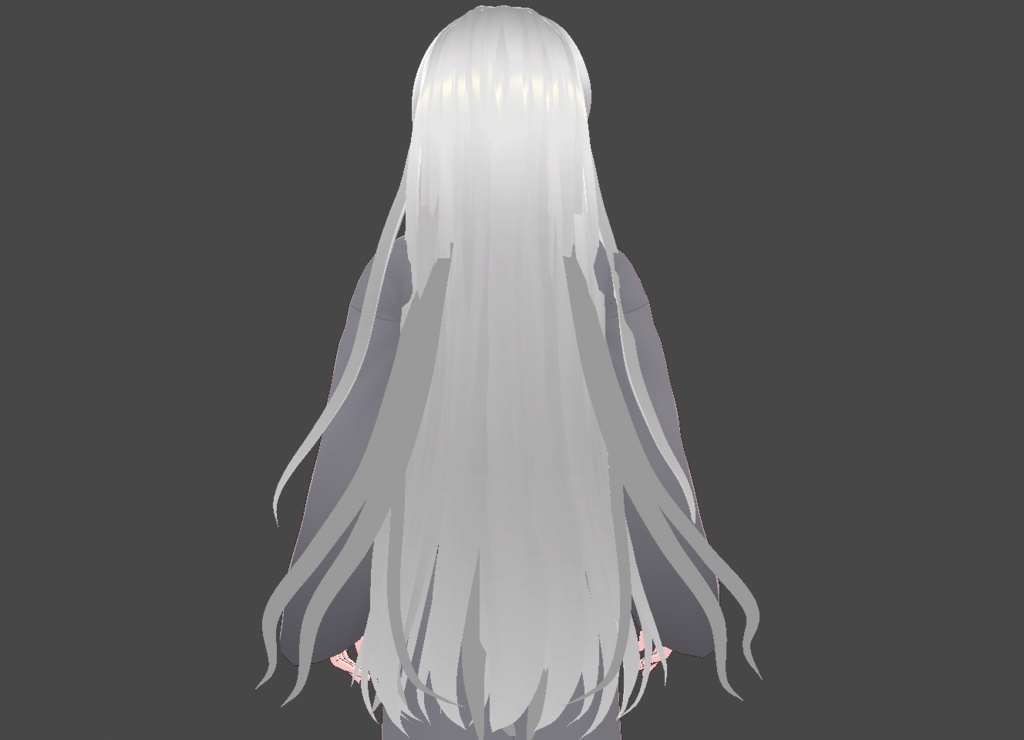【Vroidヘアプリセット】Long Fox Hair