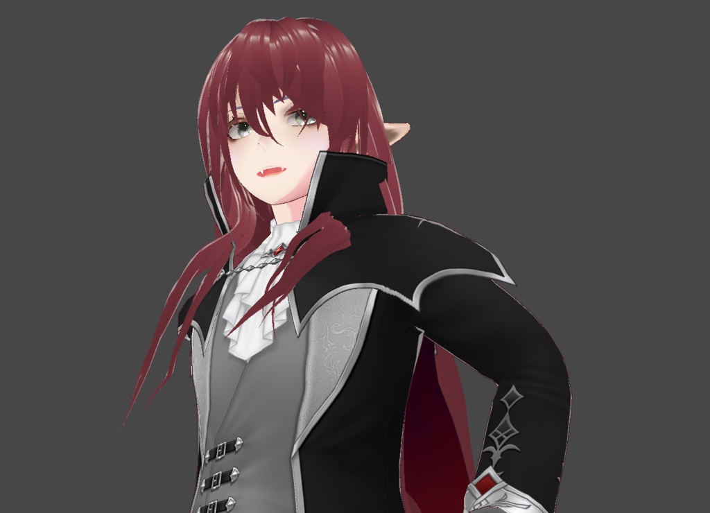 【Vroidヘアプリセット】Long Fox Hair