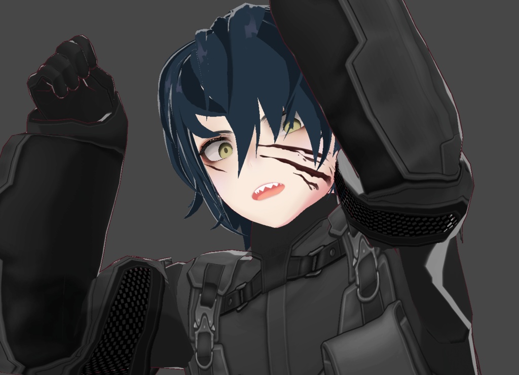 【Vroid Makeup】Blood Splatter Face Paint