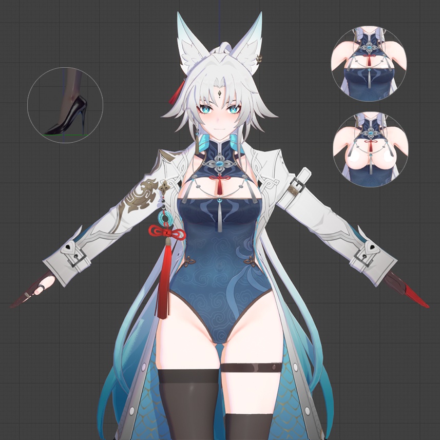 Feixiao Half-Bunny モデル配布