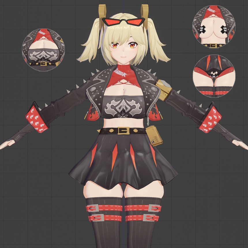 Burnice ZZZモデル配布ver1.02