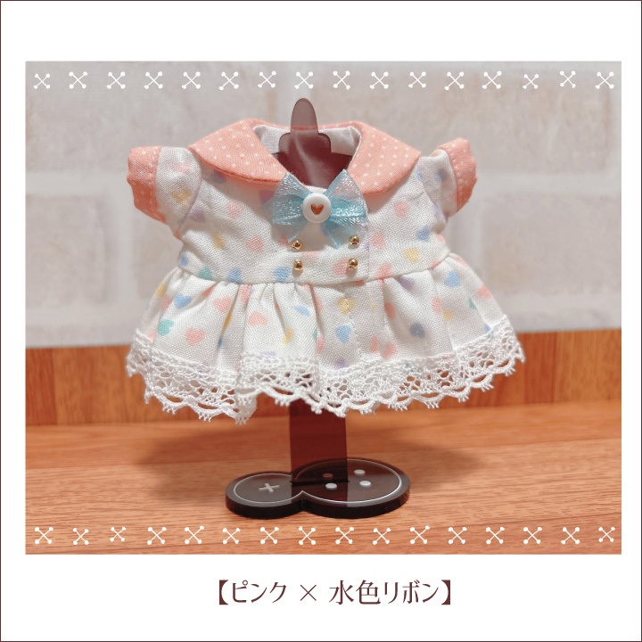 【ぬい服】はーとセーラーわんぴ