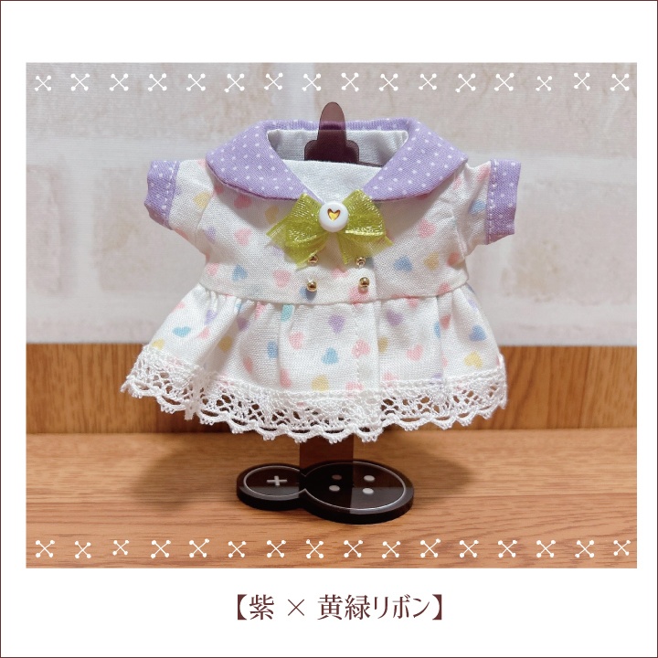 【ぬい服】はーとセーラーわんぴ