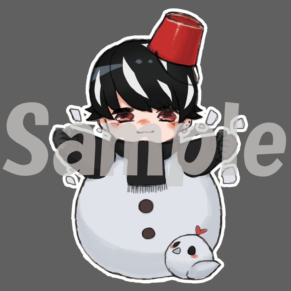 2020冬 雪だるまからすくん