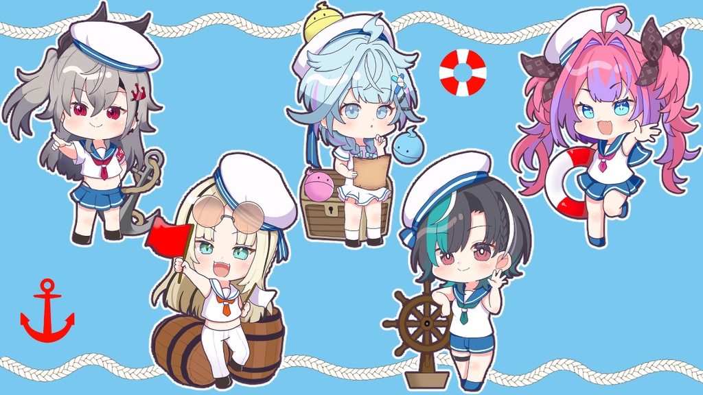 【非公式】アクリルスタンド(水兵服)【FLOW GLOW】