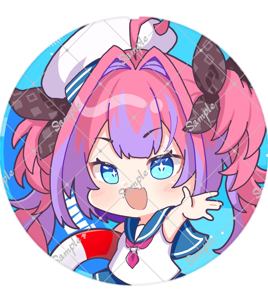 【非公式】缶バッジ(水兵服)【FLOW GLOW】