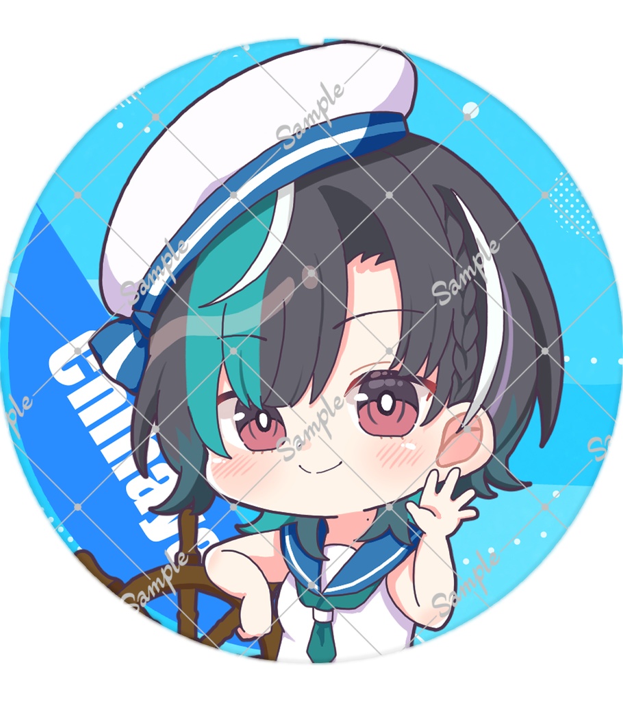 【非公式】缶バッジ(水兵服)【FLOW GLOW】