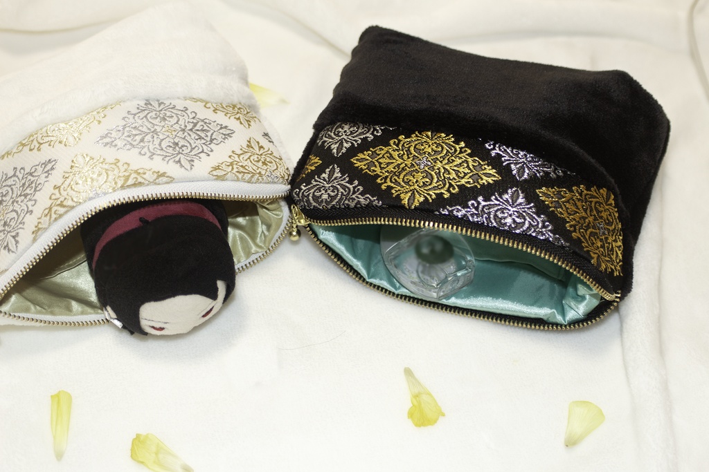 源氏イメージ 刀ミュ2部衣装風 モコモコポーチ 髭切 膝丸 Haruxharu Booth