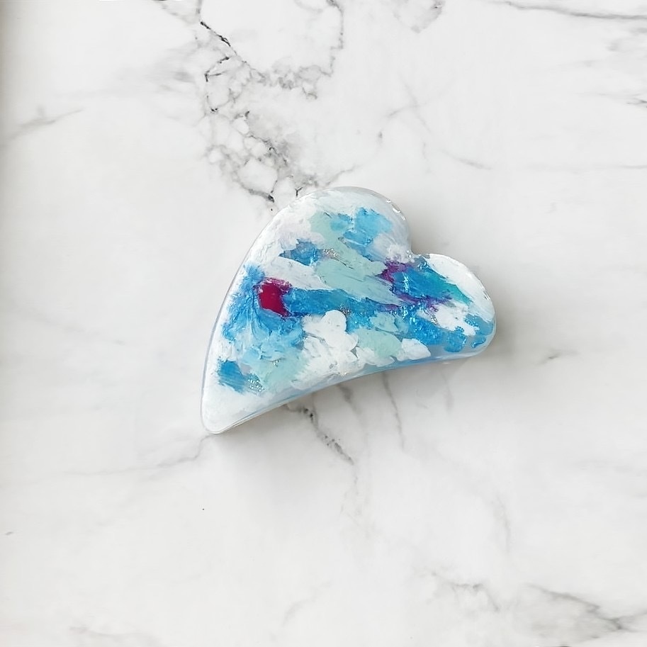 巴形薙刀　イメージ　ヘアクリップ