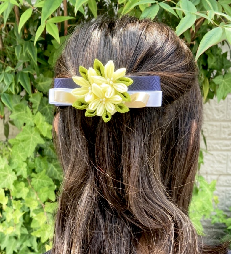 鶴丸国永 大倶利伽羅 イメージ つまみ細工りぼん