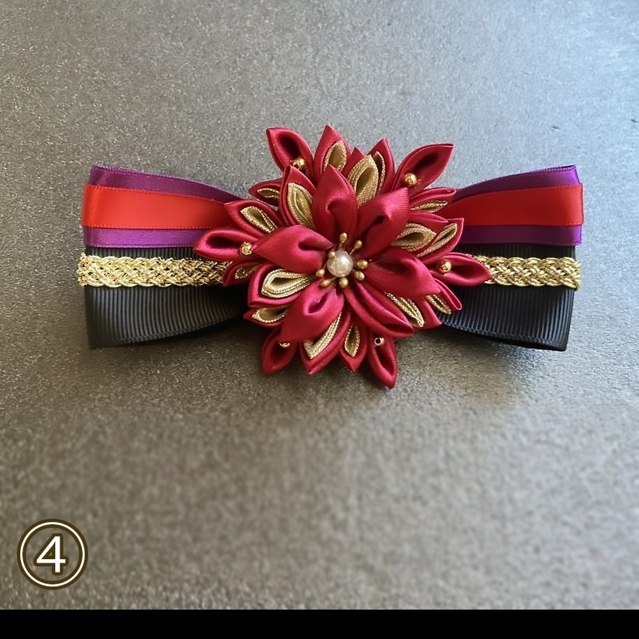 鶴丸国永 大倶利伽羅 イメージ つまみ細工りぼん