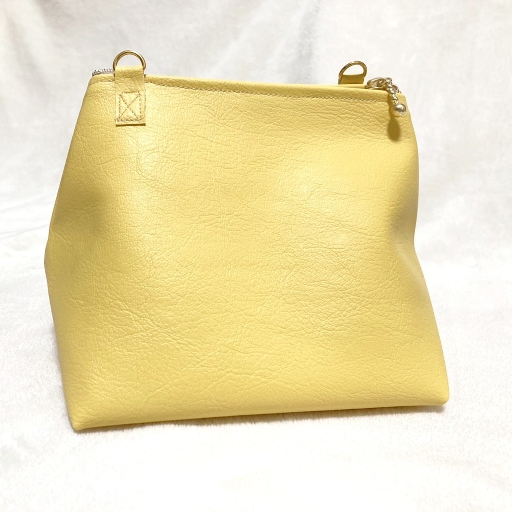 ハートもちマスポーチ♡イエロー