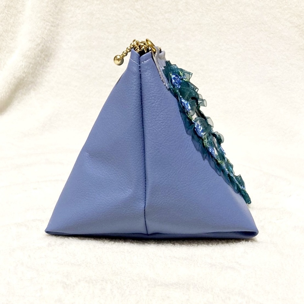 ハートもちマスポーチ♡ブルー系