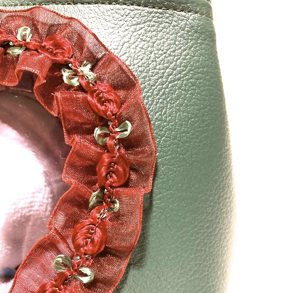 ハートもちマスポーチ♡グリーン