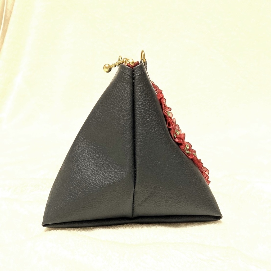 ハートもちマスポーチ♡ブラック