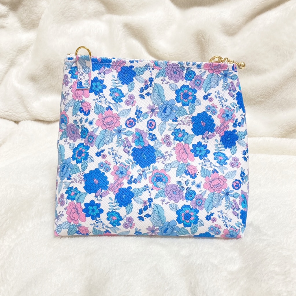 ハートもちマスポーチ♡花柄