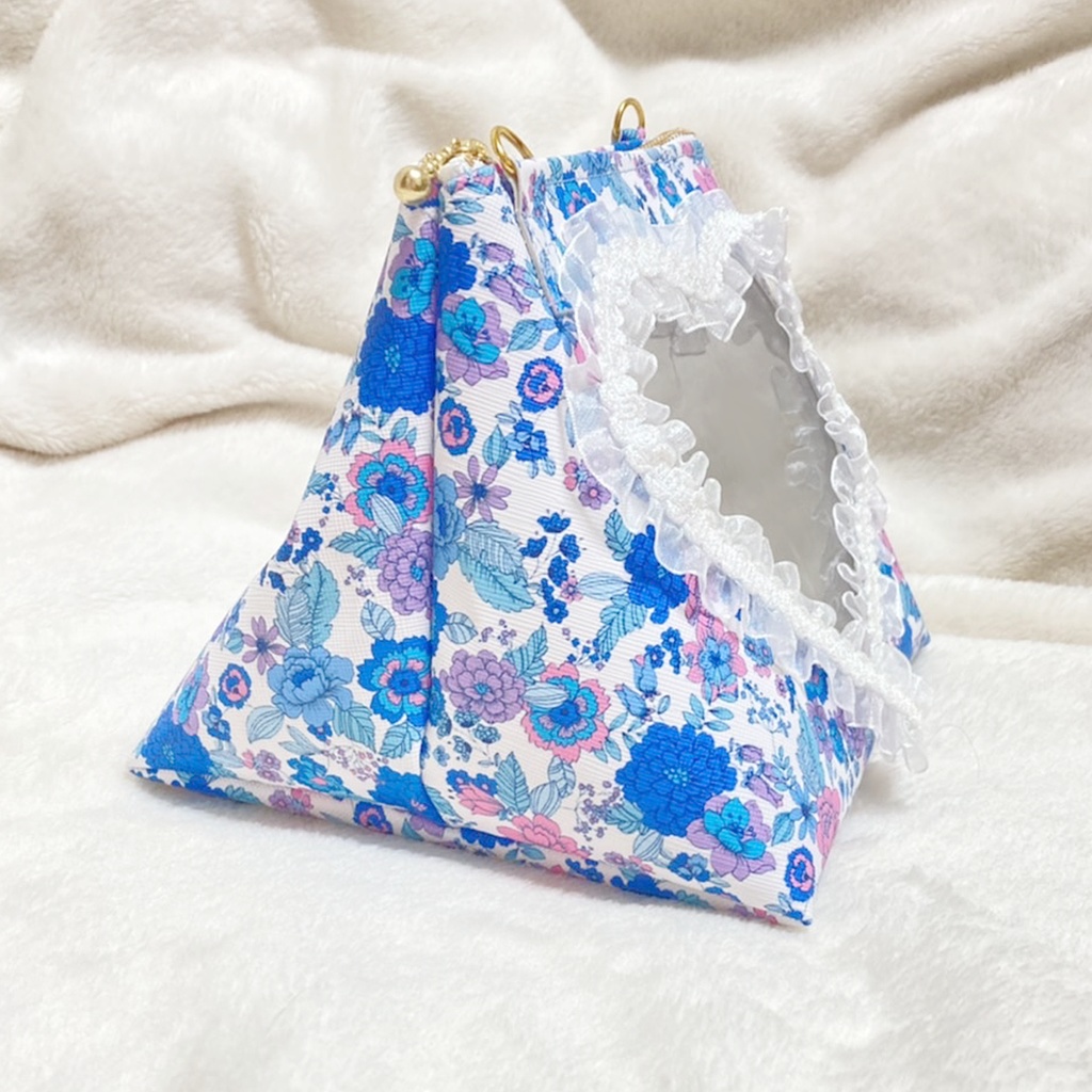 ハートもちマスポーチ♡花柄