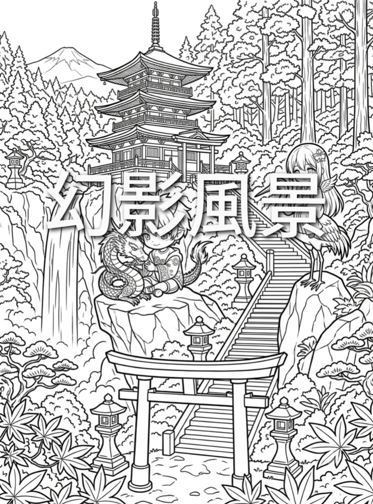 那智の滝と三重塔