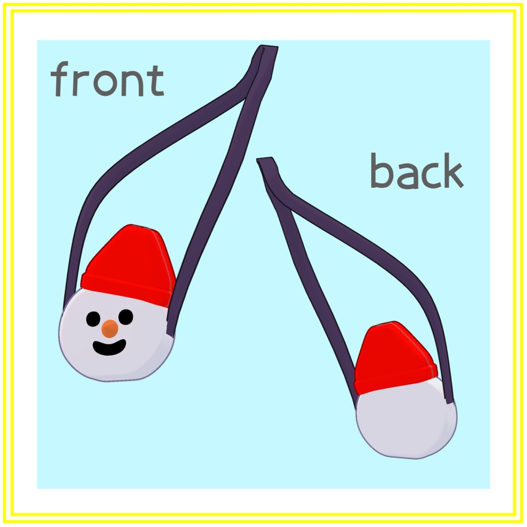 ✨12/25まで0円🎄✨雪だるまサコッシュ