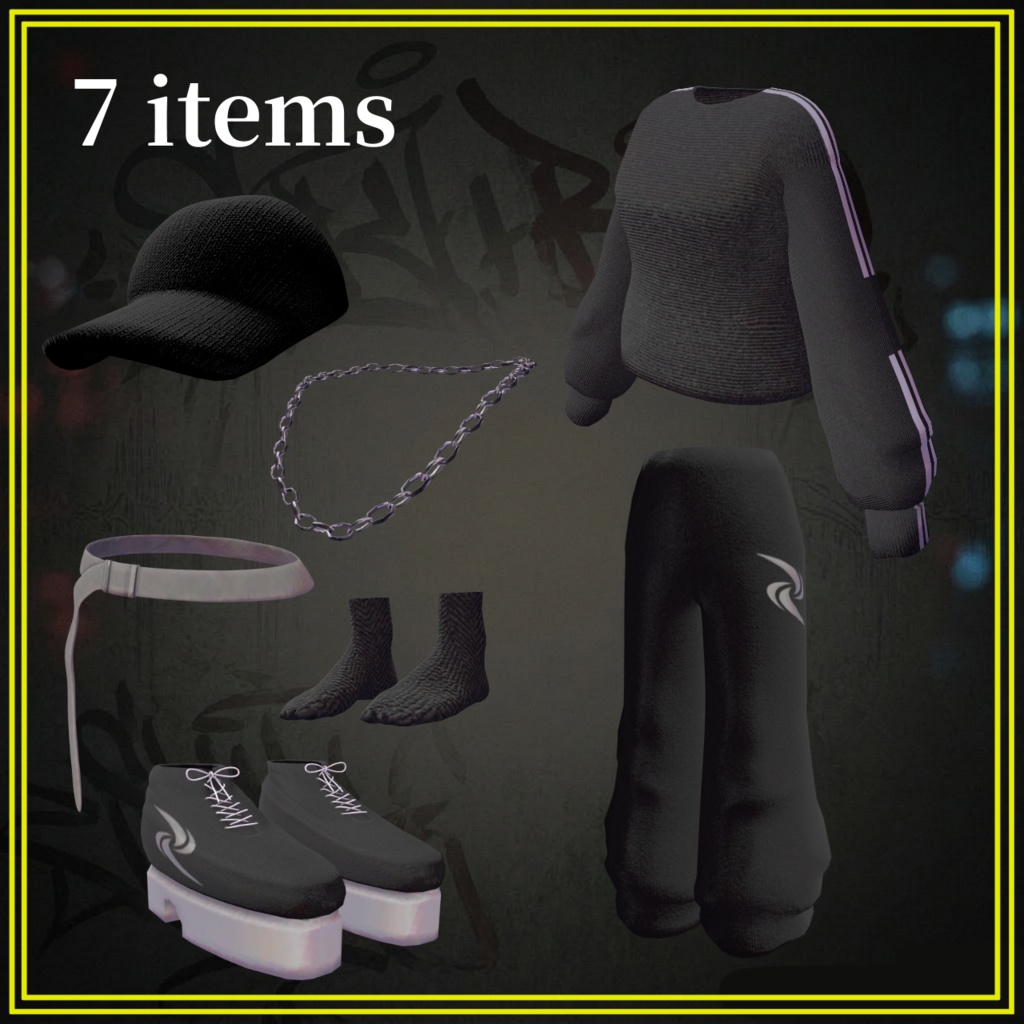 【販売記念SALE】Street Beat Outfit【しなの / ルルネ / ミルティナ対応】