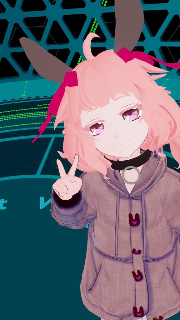 【Vroidテクスチャ】うさぎパーカー