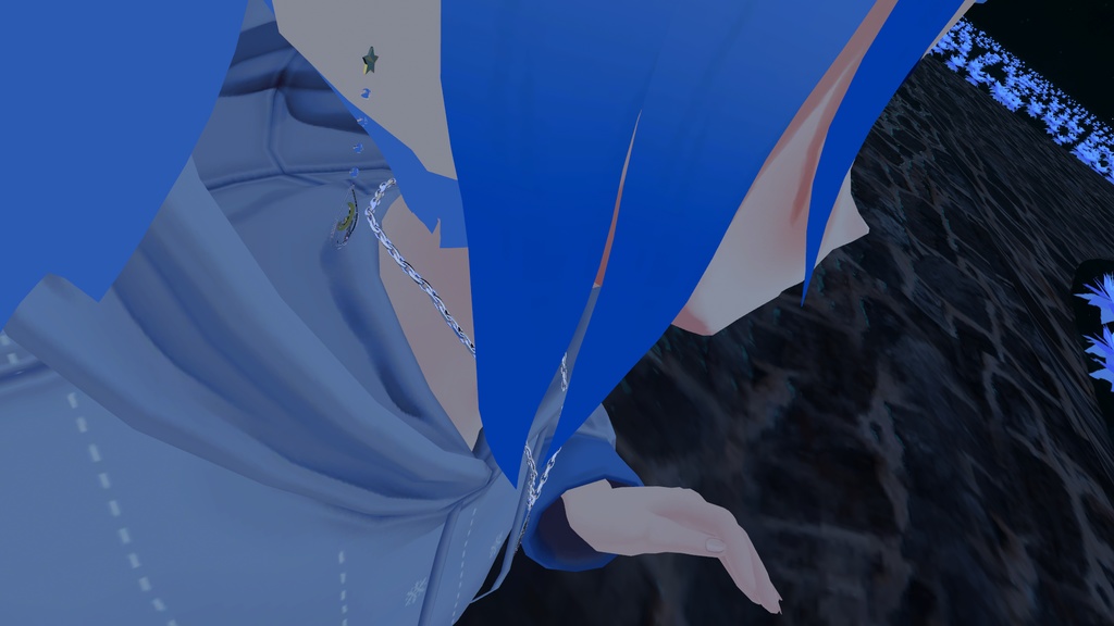 【VRC想定】月と兎【ネックレスとイヤリング】