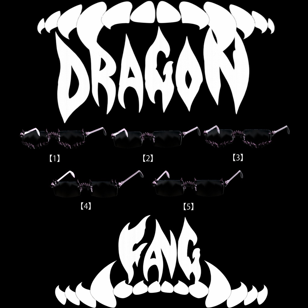 【 9 Avatar】Dragon Fang Glasses 3/24 19時まで無料!