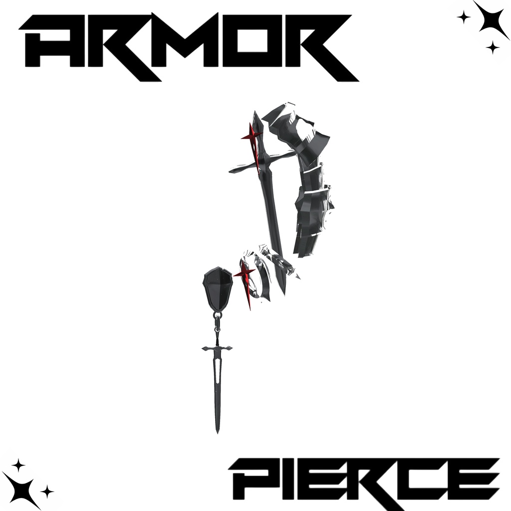 【複数アバター対応+FREE/無料】ARMOR SUNGLASS & PIERCE