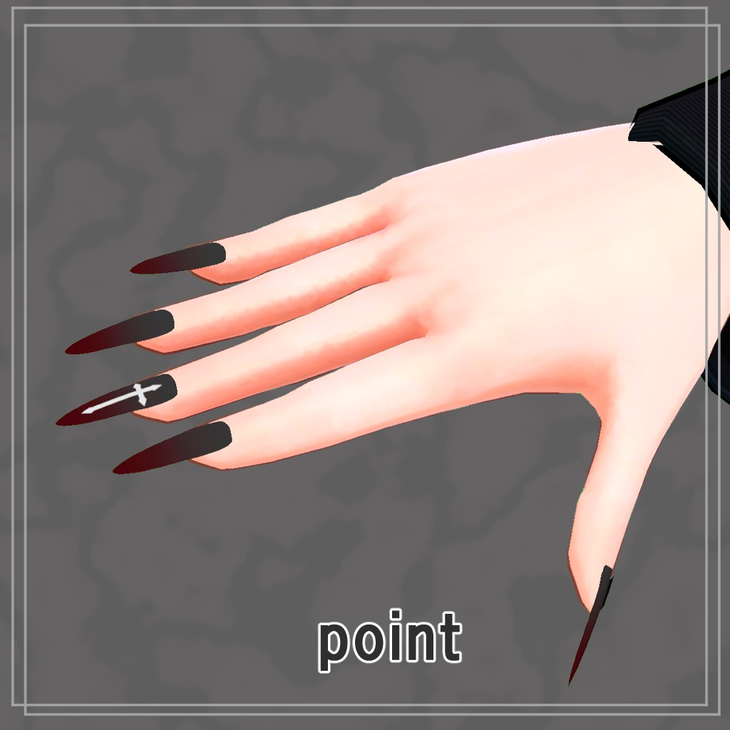 黒兎さより専用 MDollnail対応ネイル 4種+足セット