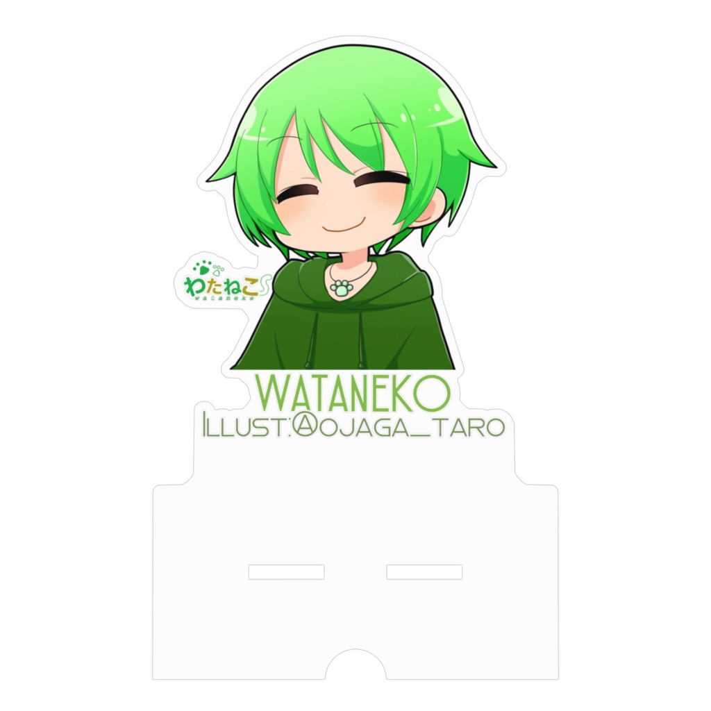 わたねこ_アクリルスマホスタンド