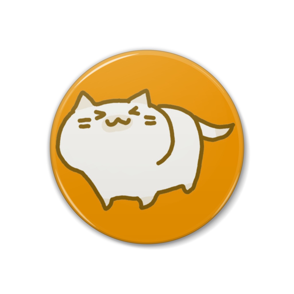 猫さんの缶バッジ 茶白