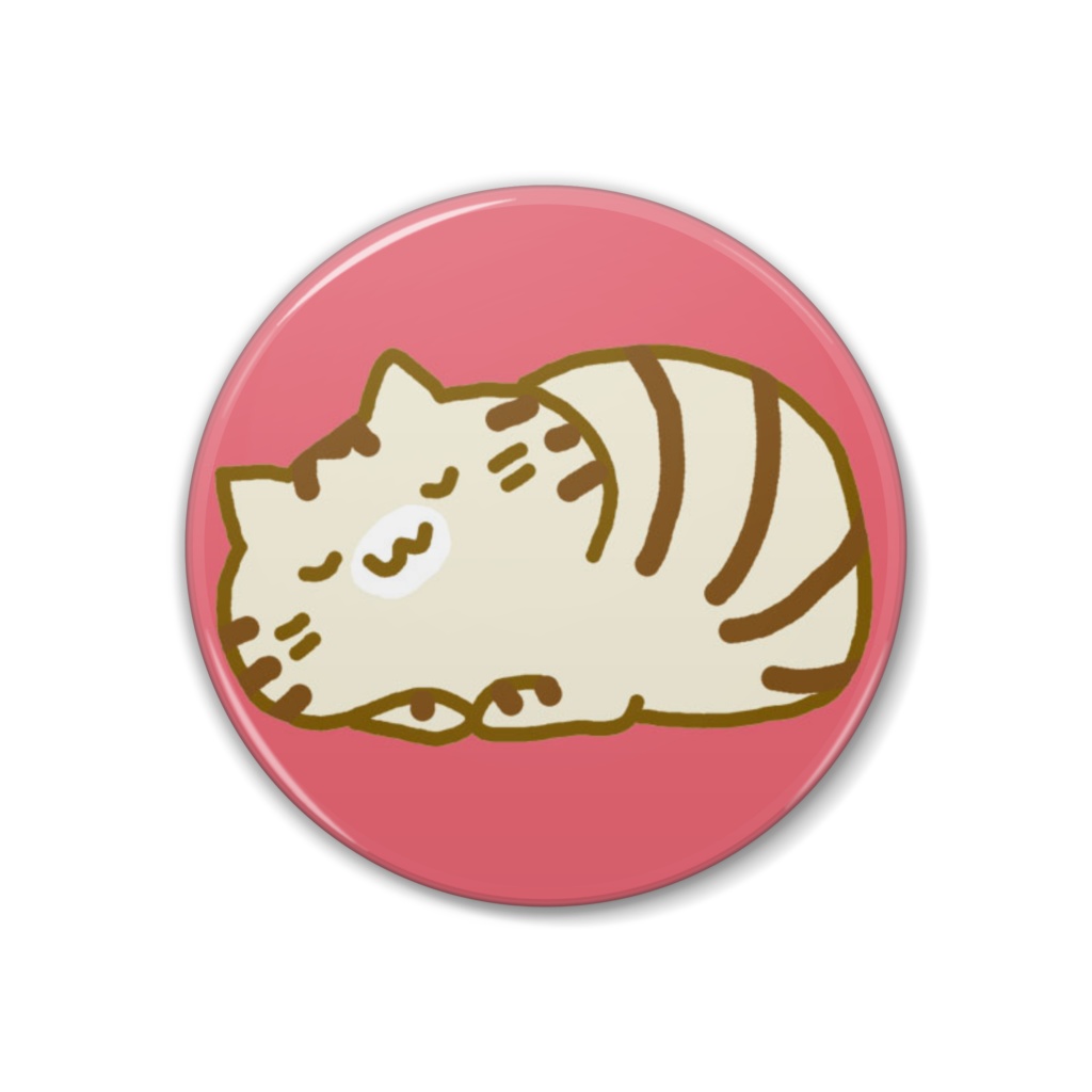 猫さんの缶バッジ とら