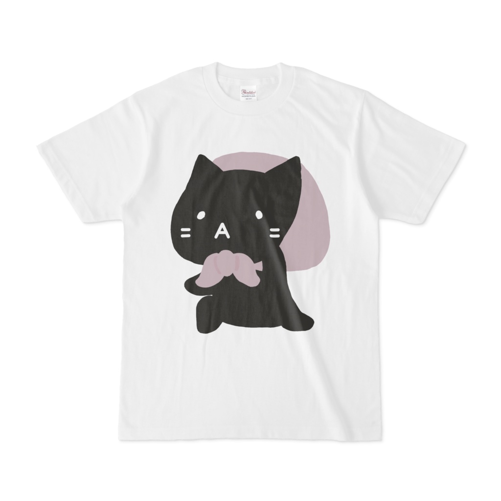 ほっかむり猫 Tシャツ