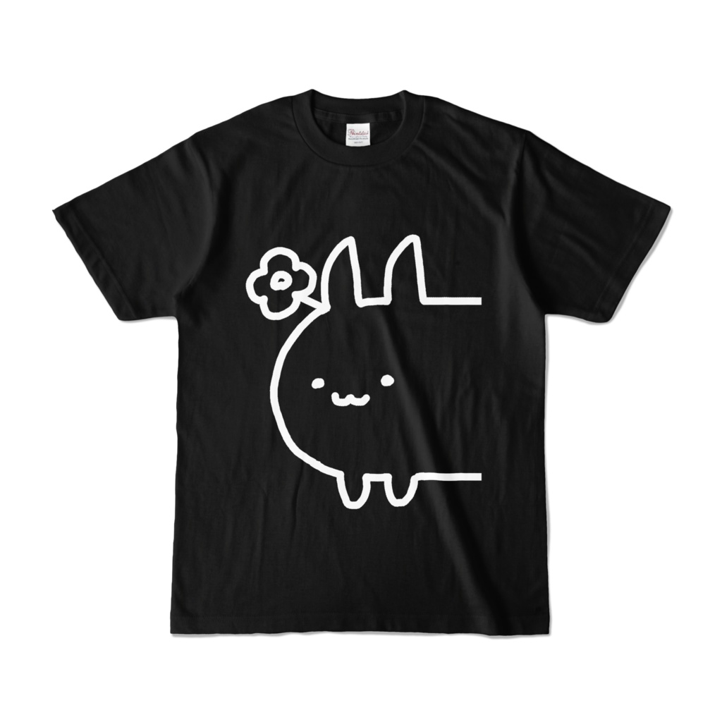 はなうさぎ カラーTシャツ 黒