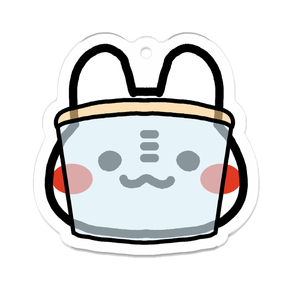 フェイスガードうさ アクリルキーホルダー