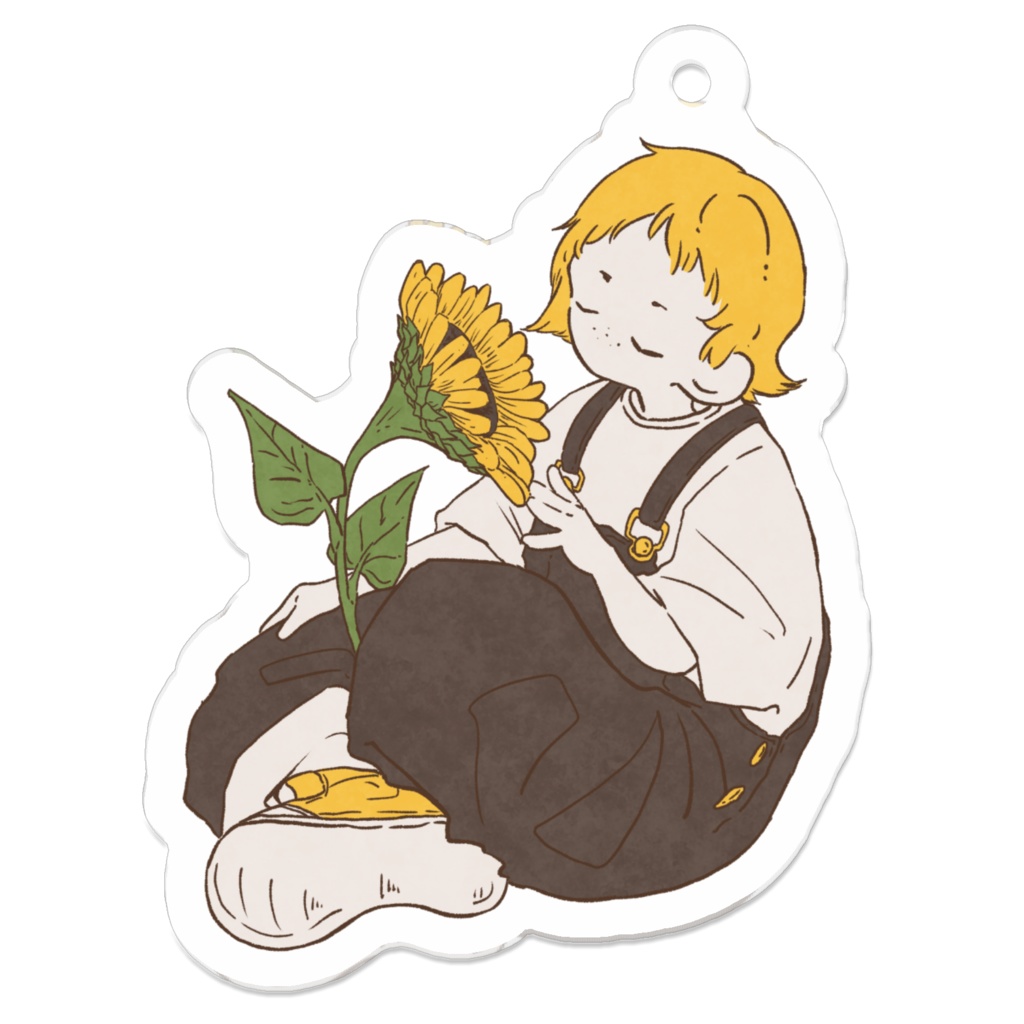 ひまわりアクリルキーホルダー