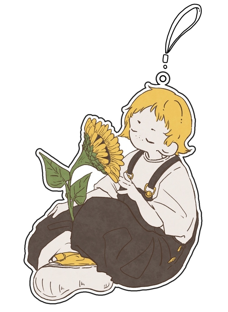 ひまわりアクリルキーホルダー