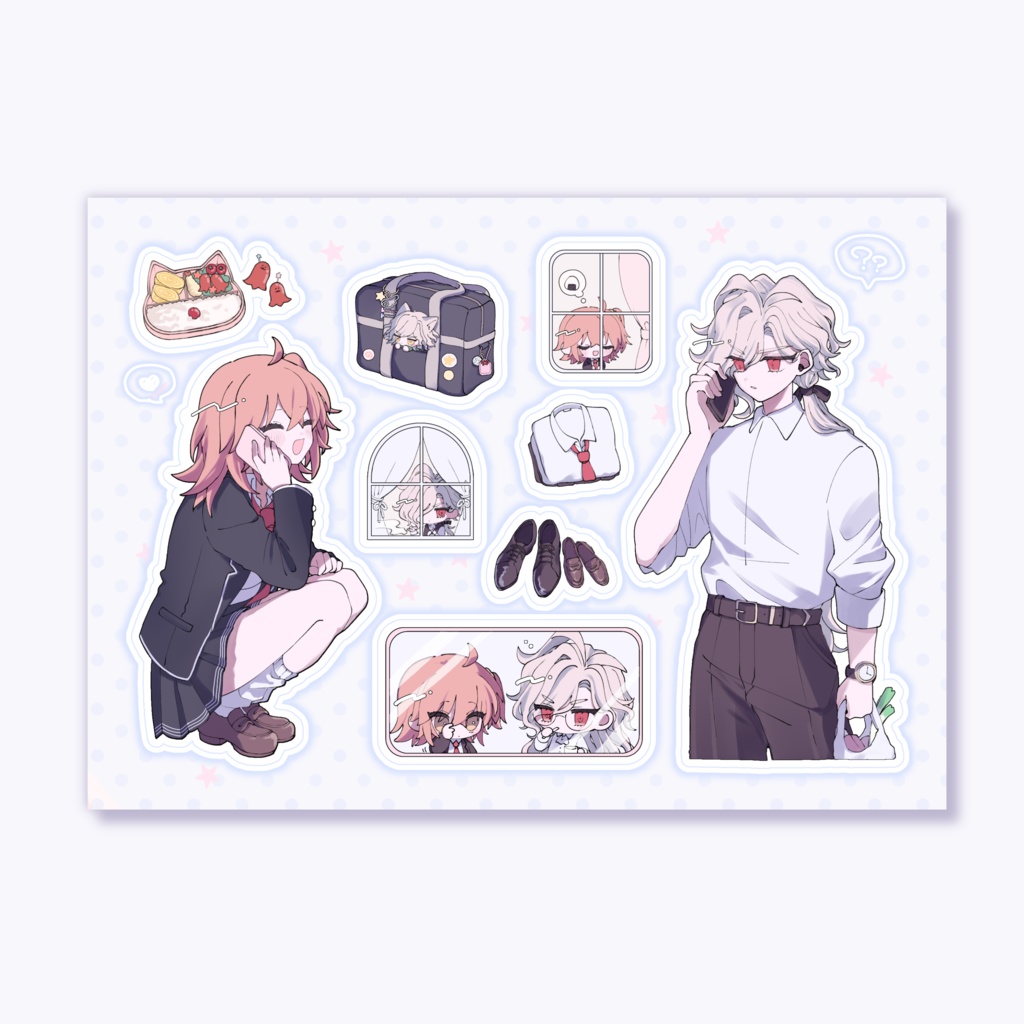 ハーフカットシール  学校ver