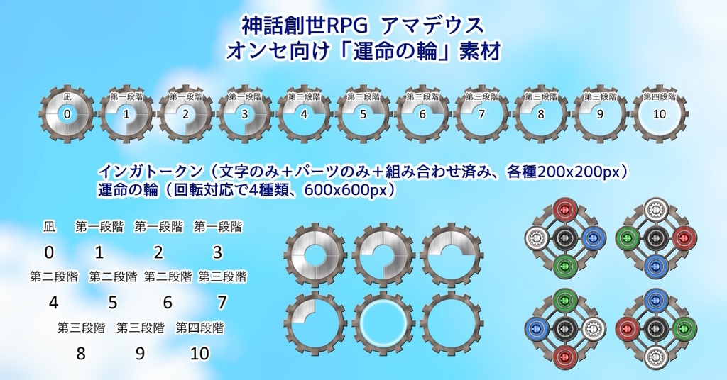 アマデウス「運命の輪」素材