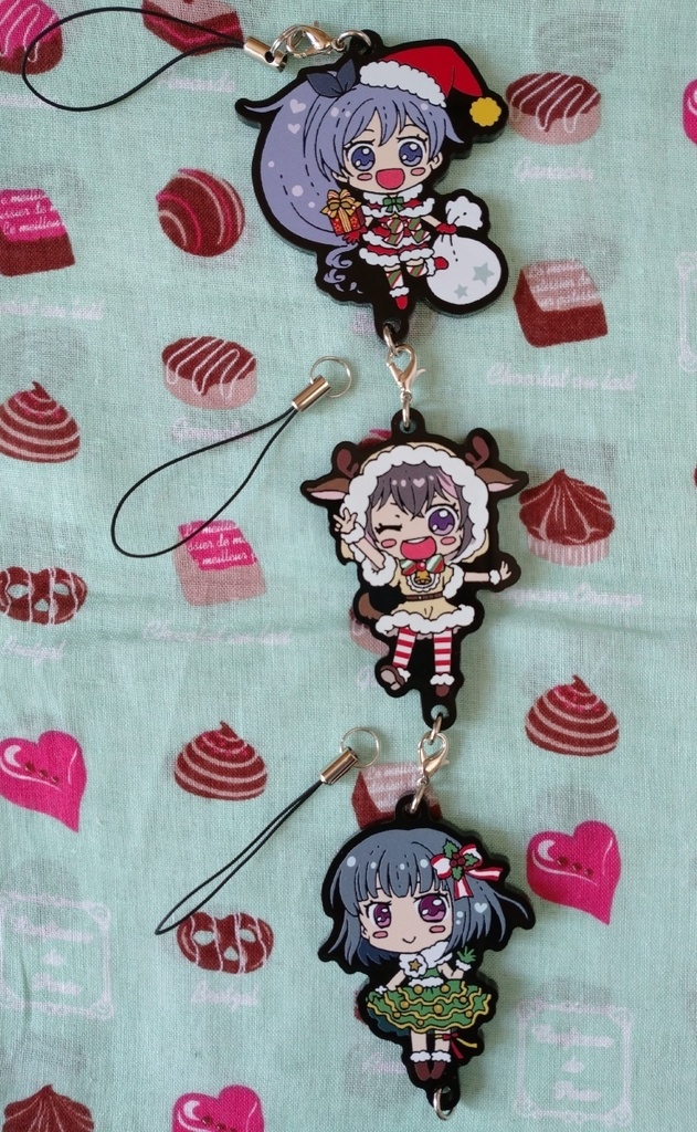 繋がる!ラバストふう黒アクリルストラップ