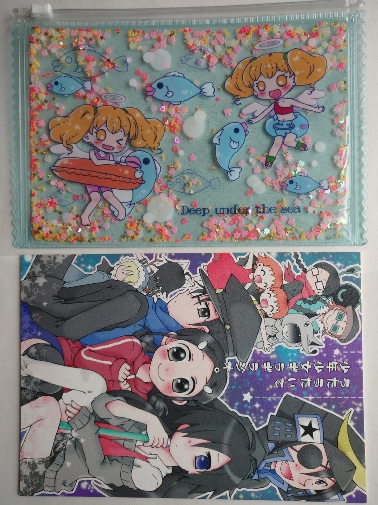 ポエット*グリッターポーチ【ラスト1点B品】